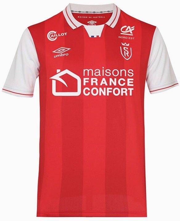 Camisa I Stade Reims 2021 2022 Umbro oficial